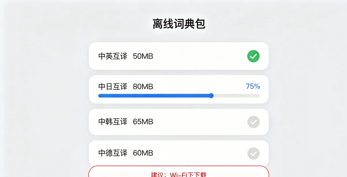 有道词典离线翻译包完整教程：没网也能翻译的5种方法和设置（2026）