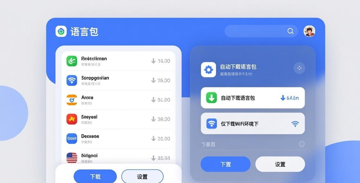 离线语言包下载管理界面